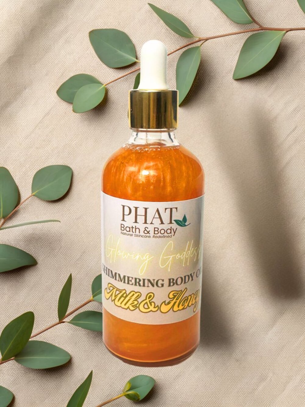 Phat Bath & Body Milk & Honey Glowing Goddess Shimmer Body Oil
